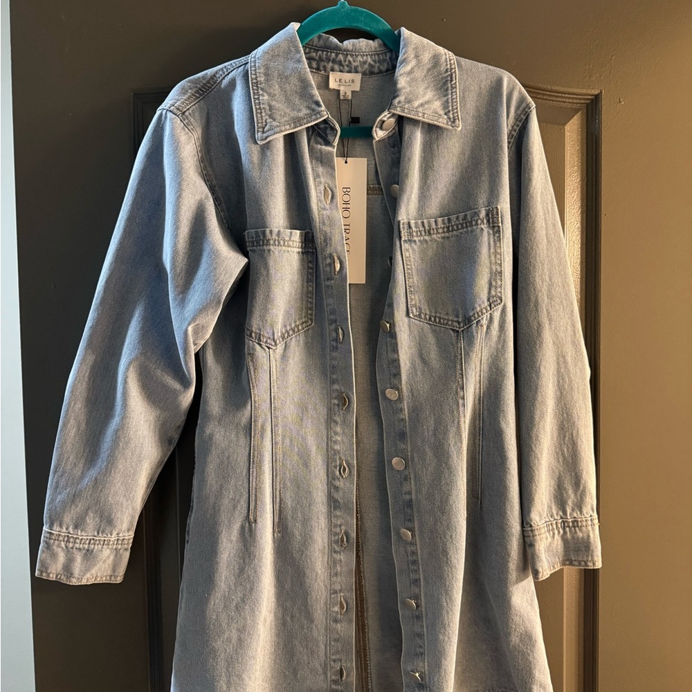 Le Lis Light Blue Denim Jacket